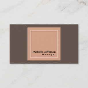 Stylish Professional Manager Minimalist Business Card