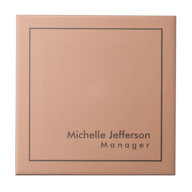 Stylish Professional Minimalist Tile (Front)