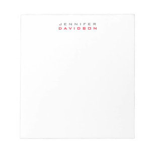 Stylish Professional Modern Name Notepad