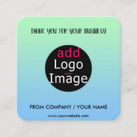 Stylish Professional Thank You Custom Gradient 