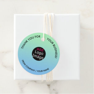 Stylish Professional Thank You Gradient Custom    Favour Tags
