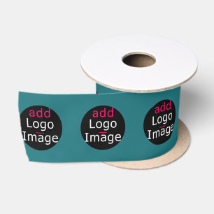 Stylish Promotional Customisable Deep Sea Green Satin Ribbon