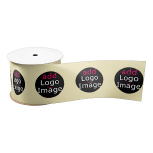 Stylish Promotional Customizable Vanilla Yellow Satin Ribbon