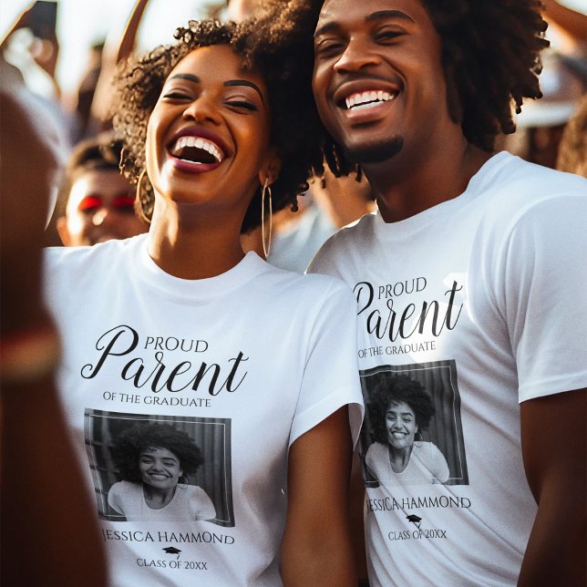 Stylish Proud Parent Graduation T-Shirt (Creator Uploaded)