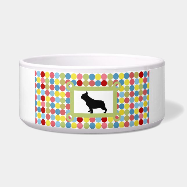 Stylish Puggle Dog Food Bowl (Front)