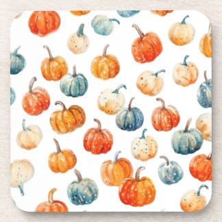 Stylish Pumpkins Coaster