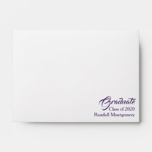 Stylish Purple Abstract Inside Typography Exterior Envelope
