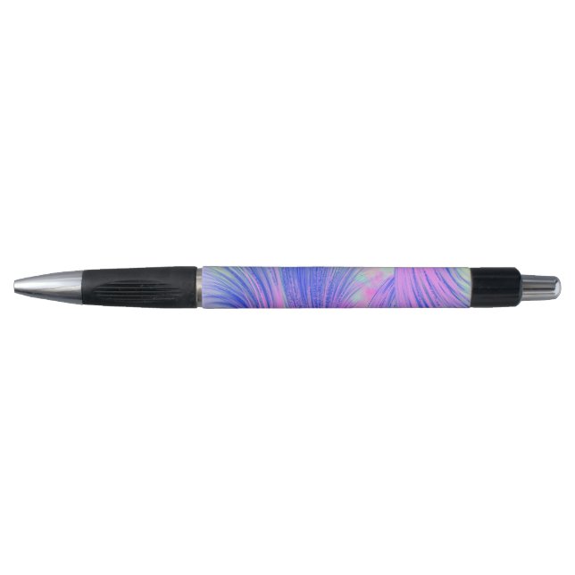 Stylish purple Blue Abstract Feathers (Front)