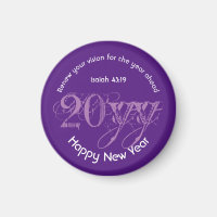 Stylish Purple Custom Any Year HAPPY NEW YEAR