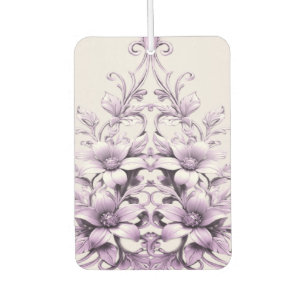 Stylish Purple Flowers Air Freshener