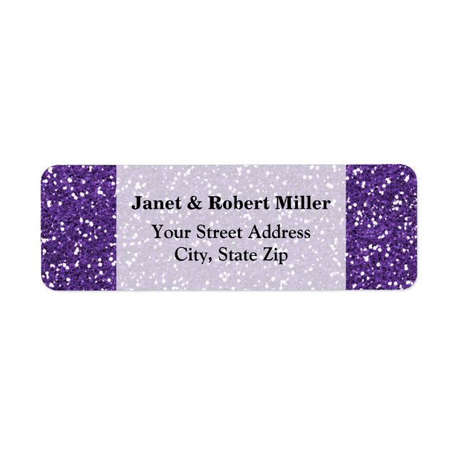Stylish Purple Glitter (Front)