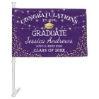 Stylish Purple & Gold Class of 2025 Graduation