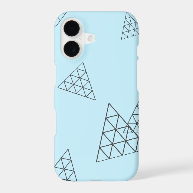 Stylish Pyramid Triangle Shapes Pastel (Back)
