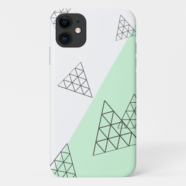 Stylish Pyramid Triangle Shapes Pastel Case-Mate iPhone Case (Back)