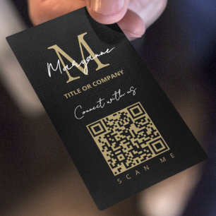 Stylish QR Code Business Logo Card