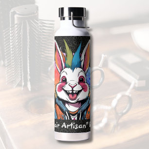 Stylish Rabbit Gifts for Hairdresser Hair Stylist Water Bottle