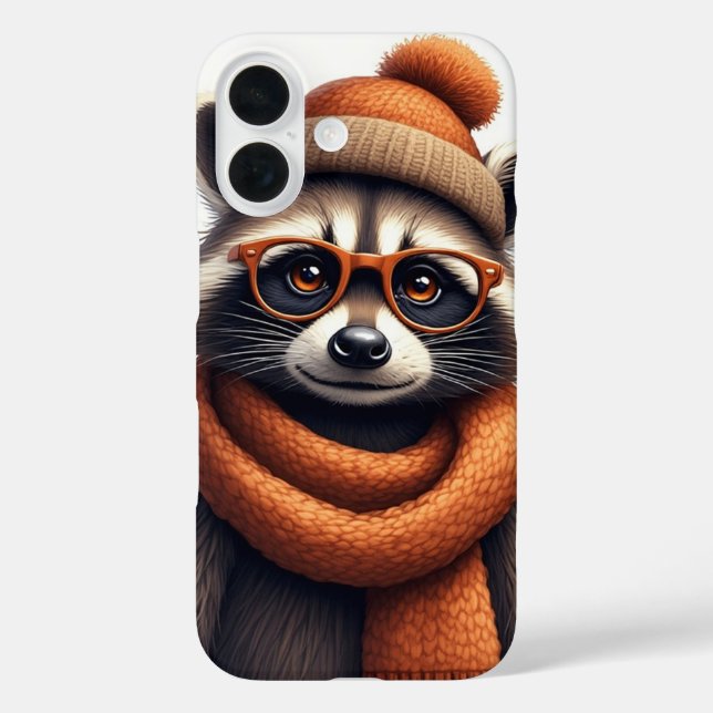 Stylish Raccoon Case-Mate iPhone Case (Back)