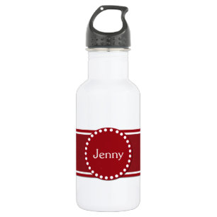 Stylish Red and White 532 Ml Water Bottle