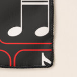 Stylish Red Black and White Geometric Music Notes Scarf<br><div class="desc">This designer musical notes geometric pattern features white music notes encased within rectangles and squares with red borders on a black background. A great design for any musician or lover of music.Available in other colours and we welcome custom requests for other colour combinations, just contact us via our GiftsBonanza store...</div>