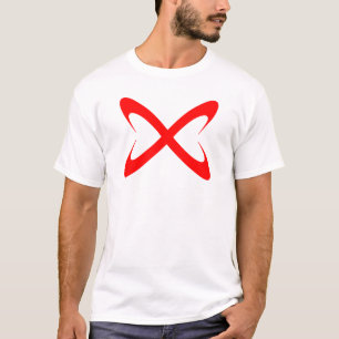 Stylish Red Letter X Monogram T-Shirt