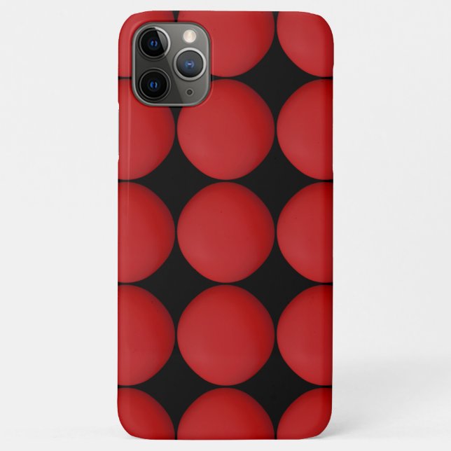 Stylish Red Pattern Case-Mate iPhone Case (Back)