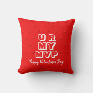 Stylish Red U R MY MVP Valentines Day  Cushion