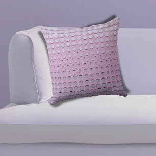 Stylish Regular Strings of Purple Dots Pattern Cushion