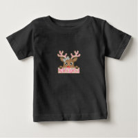 Stylish Reindeer with Pink and Gold Vibes