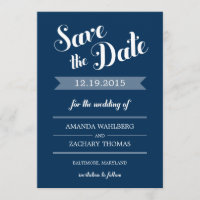 Stylish Reminder Wedding Save The Date Card