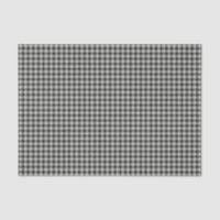 Stylish Retro Black and Grey Gingham Plaid Pattern