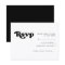 Stylish retro black & white wedding RSVP card