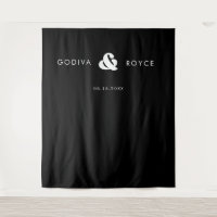 Stylish retro black & white wedding