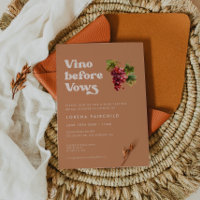 Stylish retro Brown sugar Vino before vows