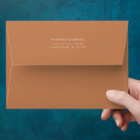 Stylish retro brown sugar wedding invitation