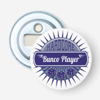 Stylish Retro Bunco Player Lucky Dice Blue