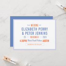 Stylish Retro Colourful Wedding