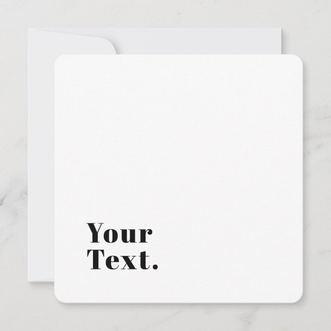 Stylish Retro Modern Lettering | Editable Black Card (Front)
