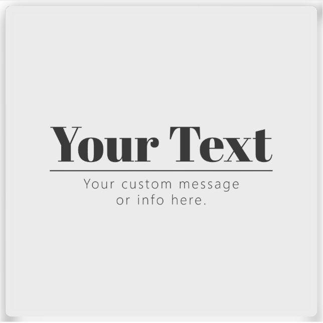 Stylish Retro-modern Text | Black & White (Front)