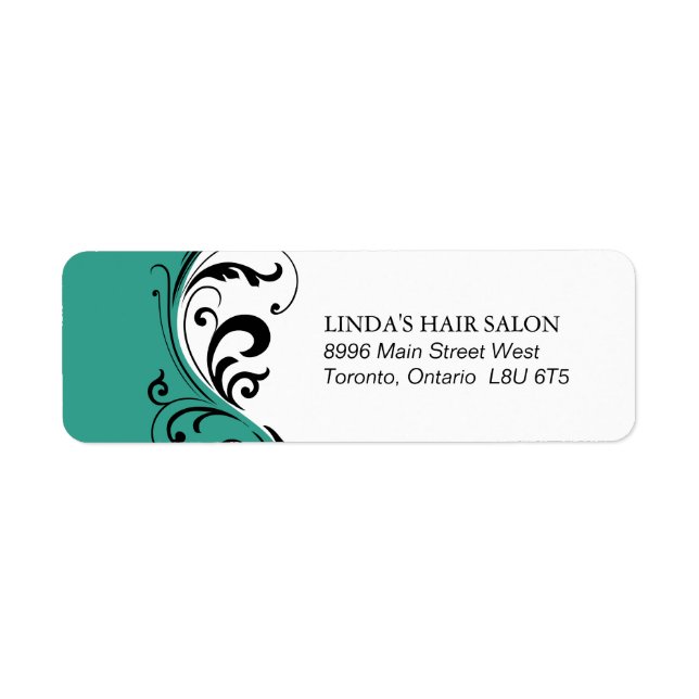 Stylish Return Address Label (Front)