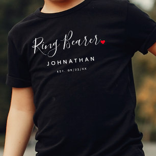 Stylish Ring Bearer Wedding T-Shirt