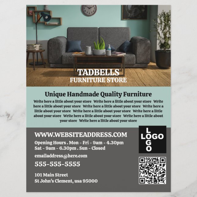 Stylish Room - Furniture Store Sales Flyer (Front)