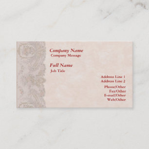 Stylish Rose Border Business Card Template