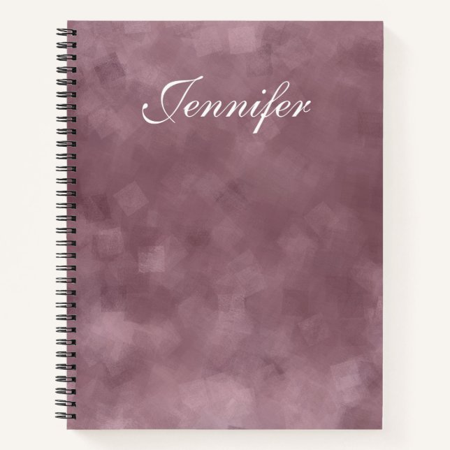 Stylish Rose Gold Colour Trendy Template Modern Notebook (Front)