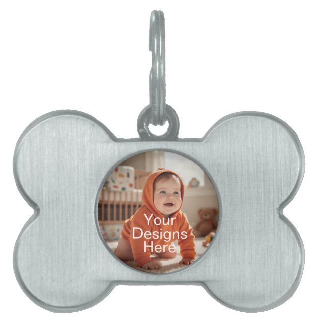 Stylish Round Pet Tag (Front)