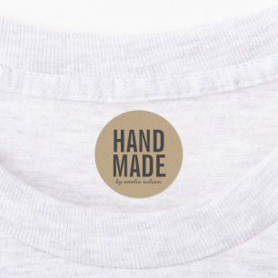 Stylish Rustic Bold Handmade Faux Kraft