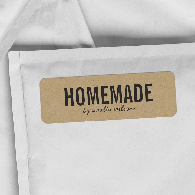 Stylish Rustic Bold Homemade Faux Kraft (Creator Uploaded)