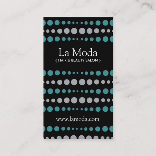 Stylish Salon Appointment Cards :: Business Cards (Front)
