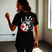 Stylish Samurai Cat Japan Soccer For Football fans