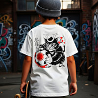 Stylish Samurai Cat Japan Soccer For Football fans
