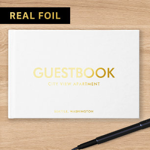 Stylish Sans Serif Modern Guest Book